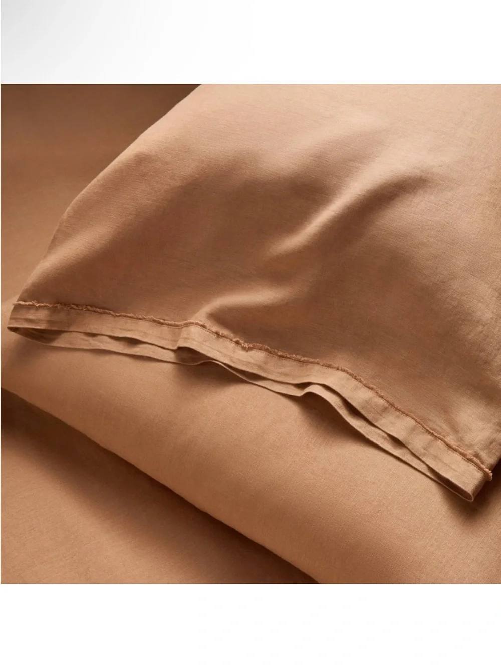 NWT King 100% Linen Sheet Set Adobe Clay - Casaluna - Picture 6 of 6